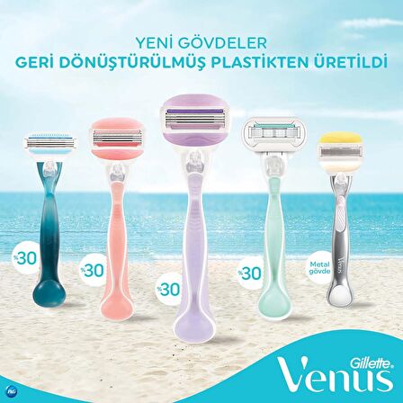 Gillette Venüs Swirl Kadın Tıraş Makinesi + 3 Yedek Tıraş Bıçağı